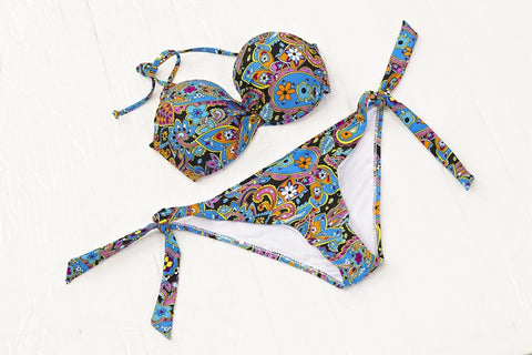 Floral Pattern 2 Piece Bikini