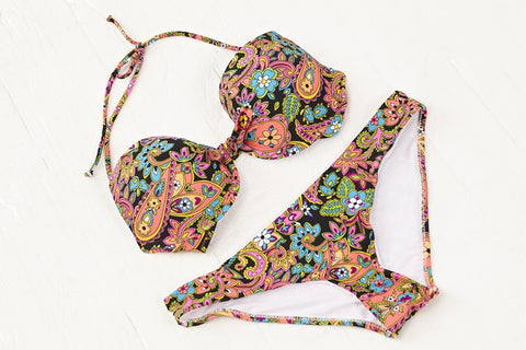 Floral Pattern Two Piece Bikini