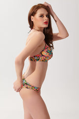 Floral Pattern Two Piece Bikini