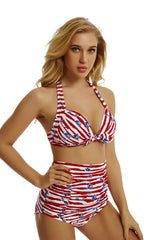 Sail Boat Pattern Bikini