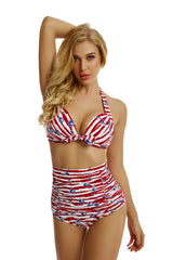 Sail Boat Pattern Bikini