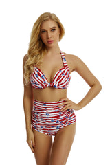 Sail Boat Pattern Bikini